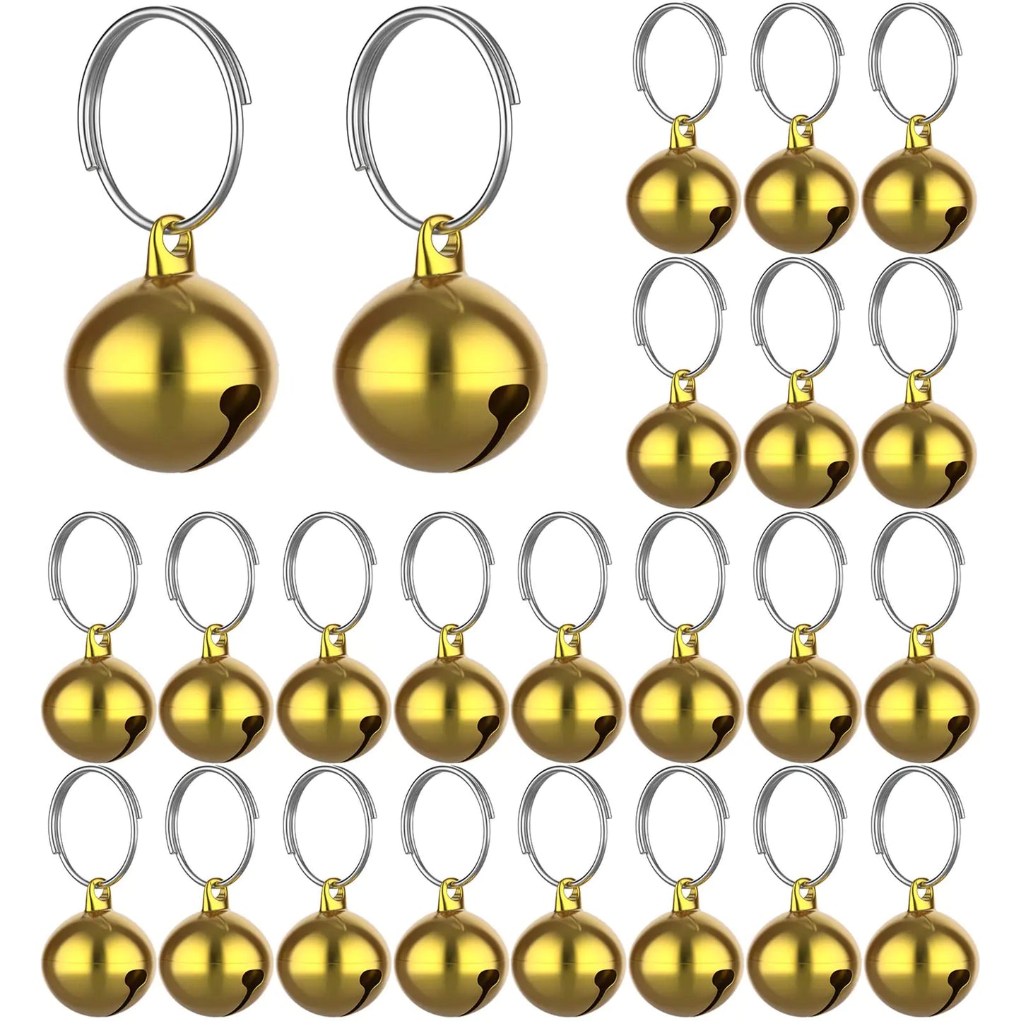 24-Pack Gold Cat & Dog Collar Bells