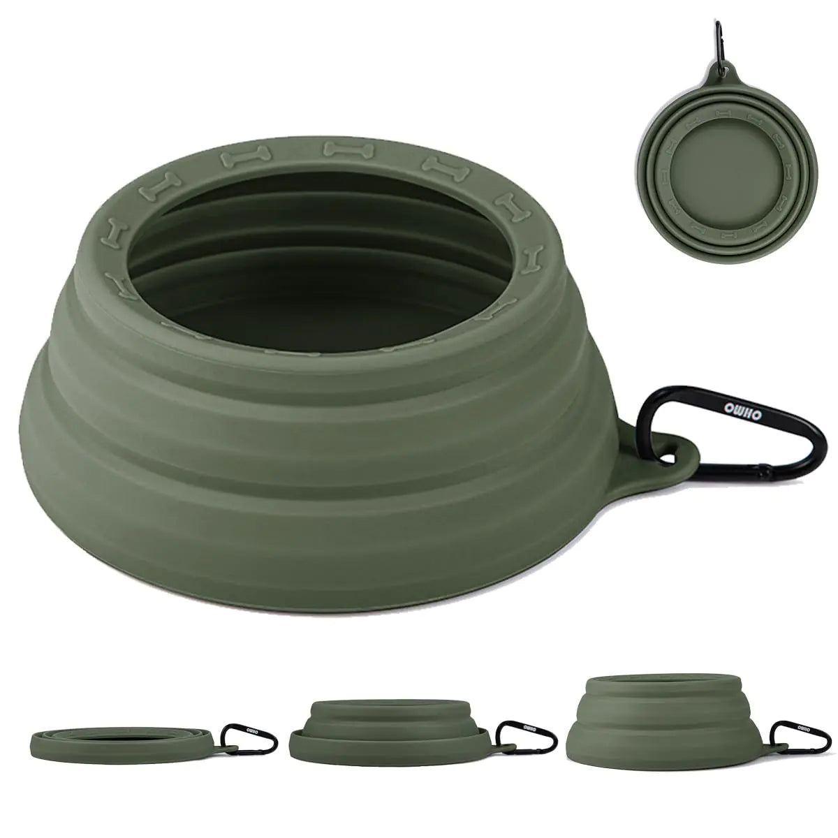 OHMO Anti-Spill Collapsible Pet Bowl 34oz for Travel