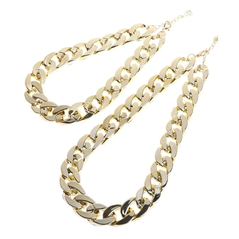 Frenchie Fashion Gold Chain Collar