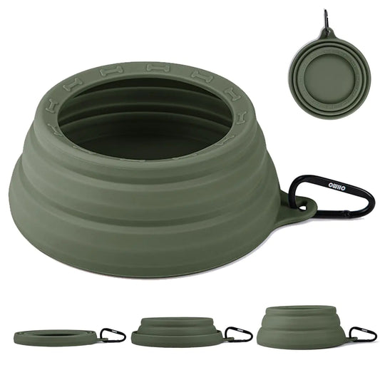 OHMO Anti-Spill Collapsible Pet Bowl 34oz for Travel